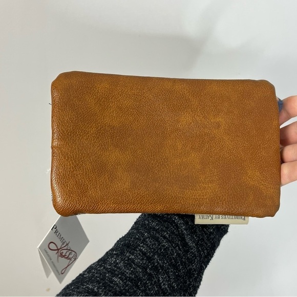 Primitives by Kathy Navy Leaf Faux Leather Pencil Pouch - Picture 2 of 4